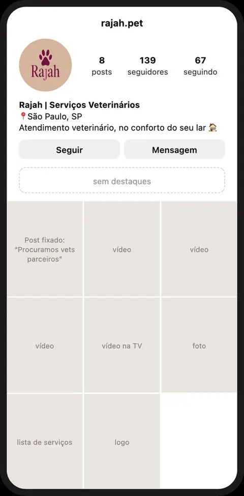 Perfil antigo da Rajah