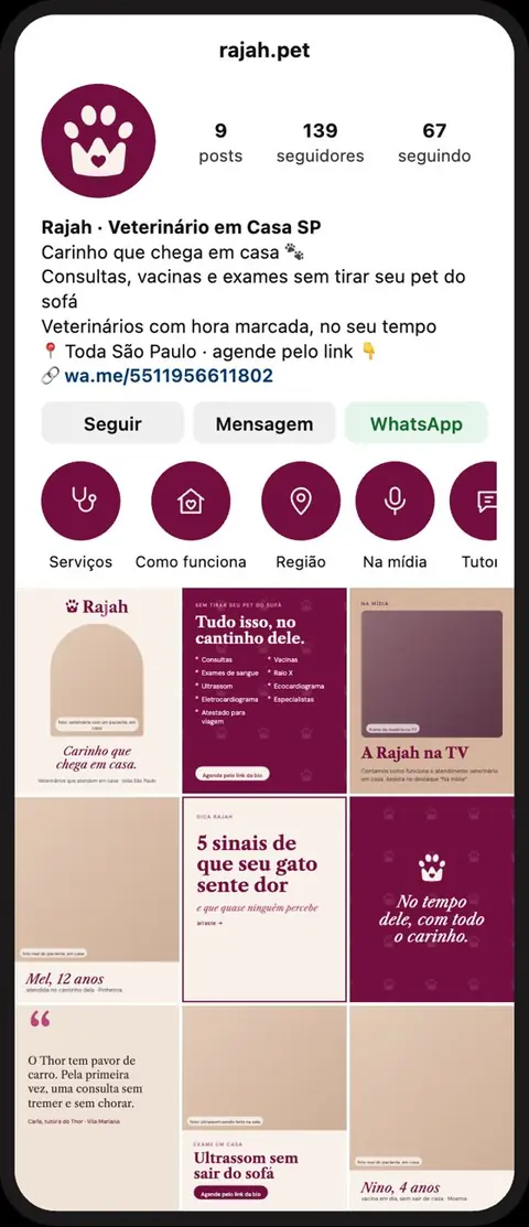 Novo perfil da Rajah