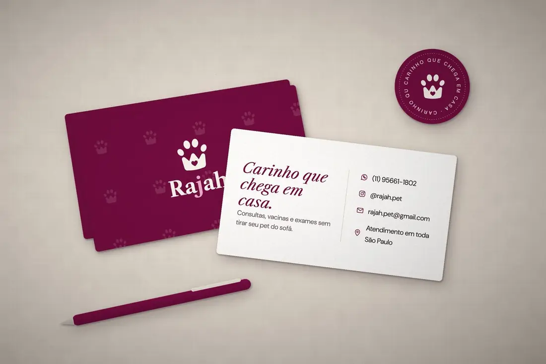 Cartões de visita Rajah